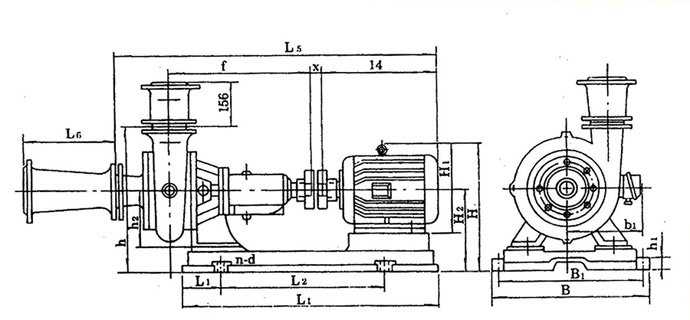 PW、PWF型懸臂式離心污水泵